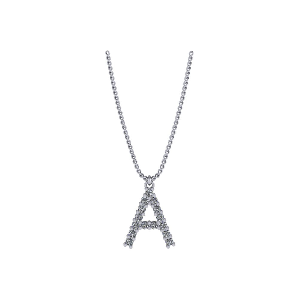 Diamond Initial Pendant