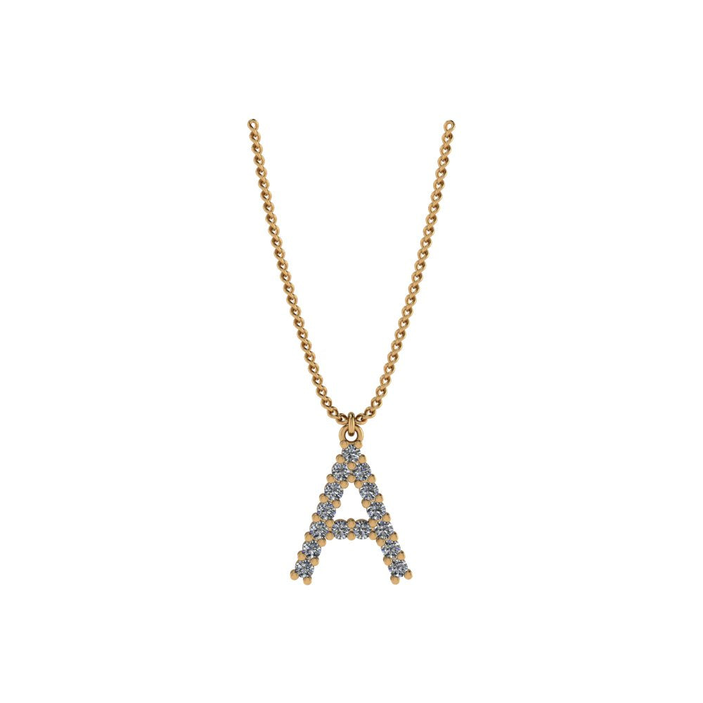 Diamond Initial Pendant