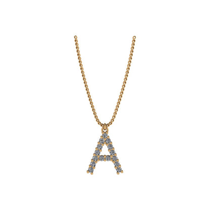 Diamond Initial Pendant