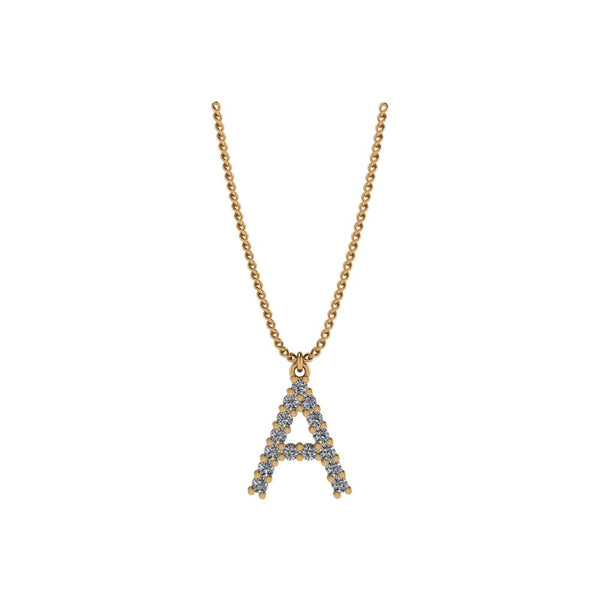 Diamond Initial Pendant