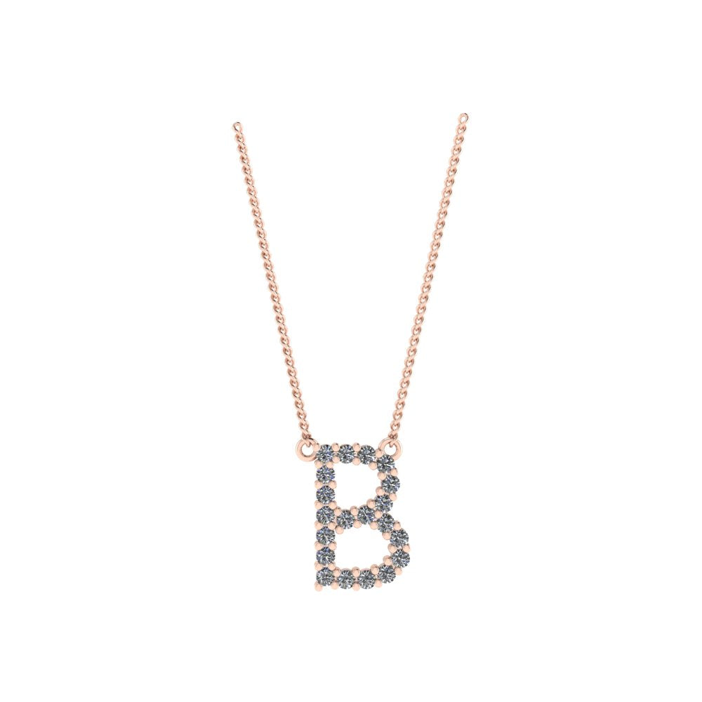 Diamond Initial Pendant