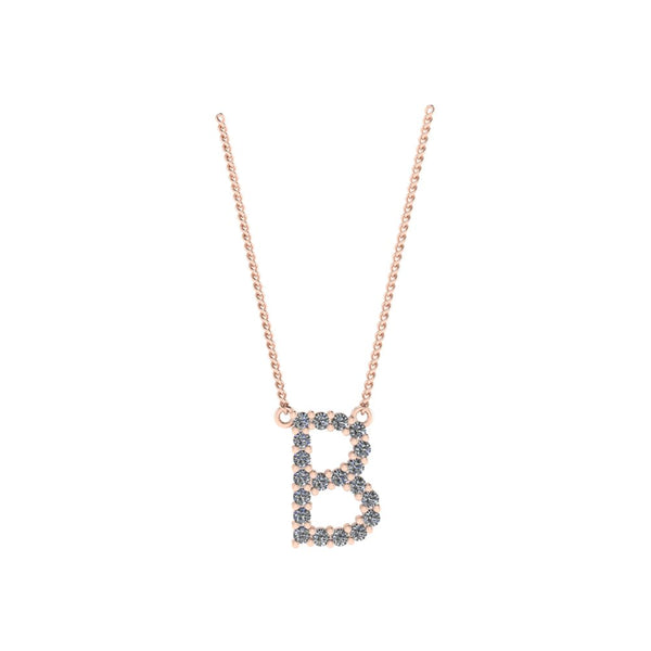 Diamond Initial Pendant