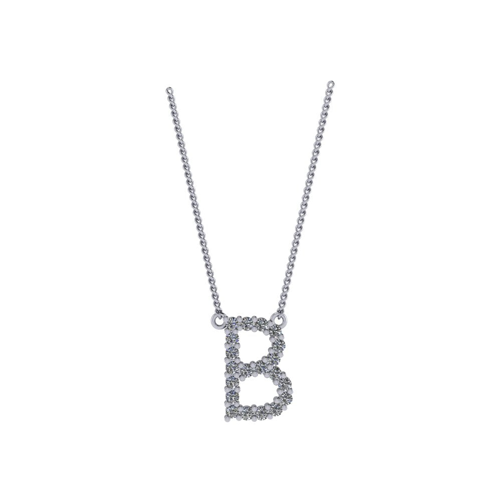 Diamond Initial Pendant