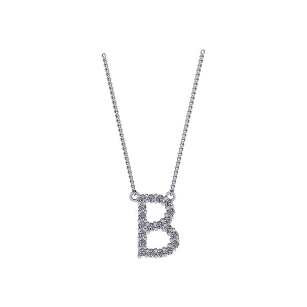 Diamond Initial Pendant