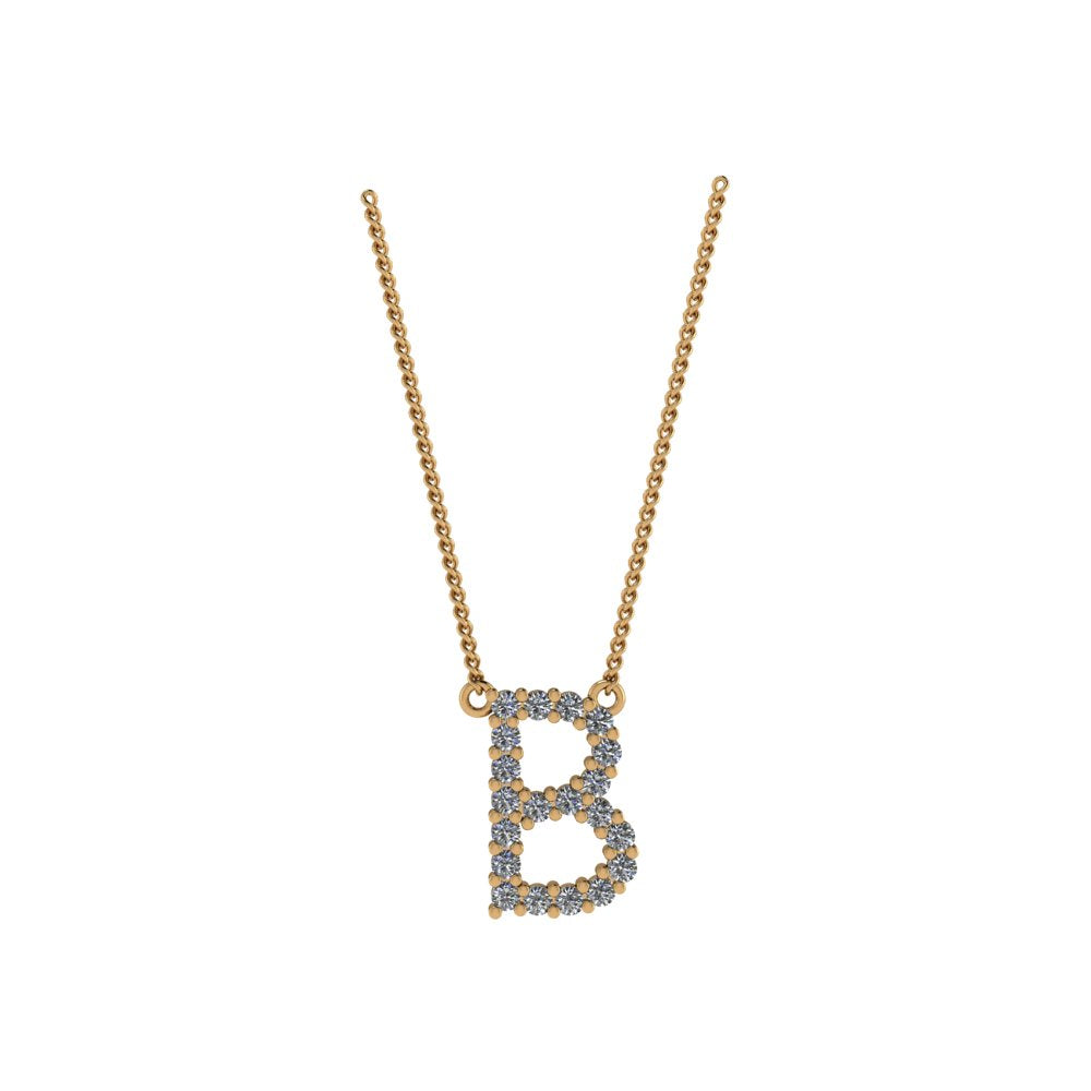 Diamond Initial Pendant
