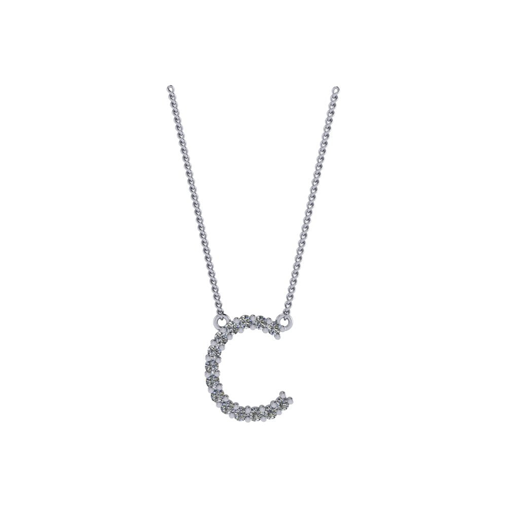 Diamond Initial Pendant