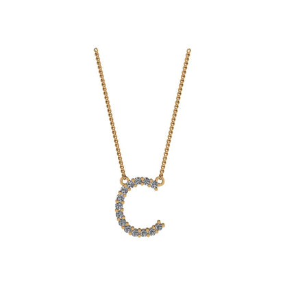 Diamond Initial Pendant