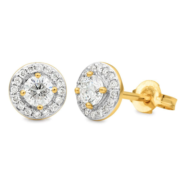 Claw/Bead Set Diamond Earrings - Michael Arthur Diamonds