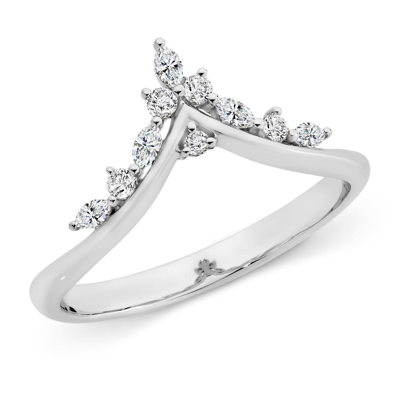 Crown Claw Set Diamond Anniversary Ring - Michael Arthur Diamonds
