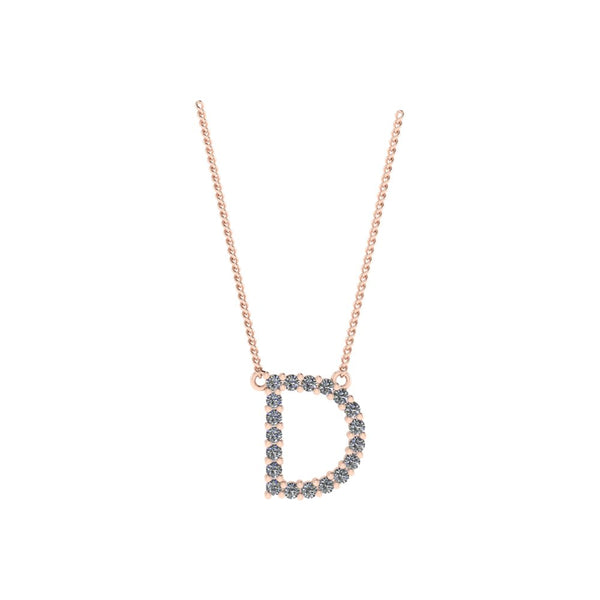Diamond Initial Pendant