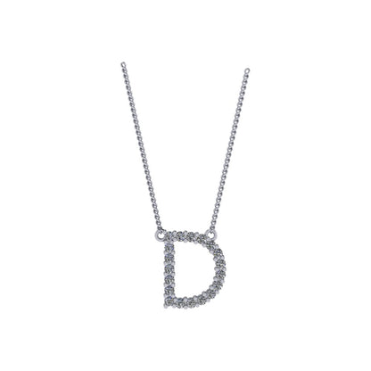 Diamond Initial Pendant
