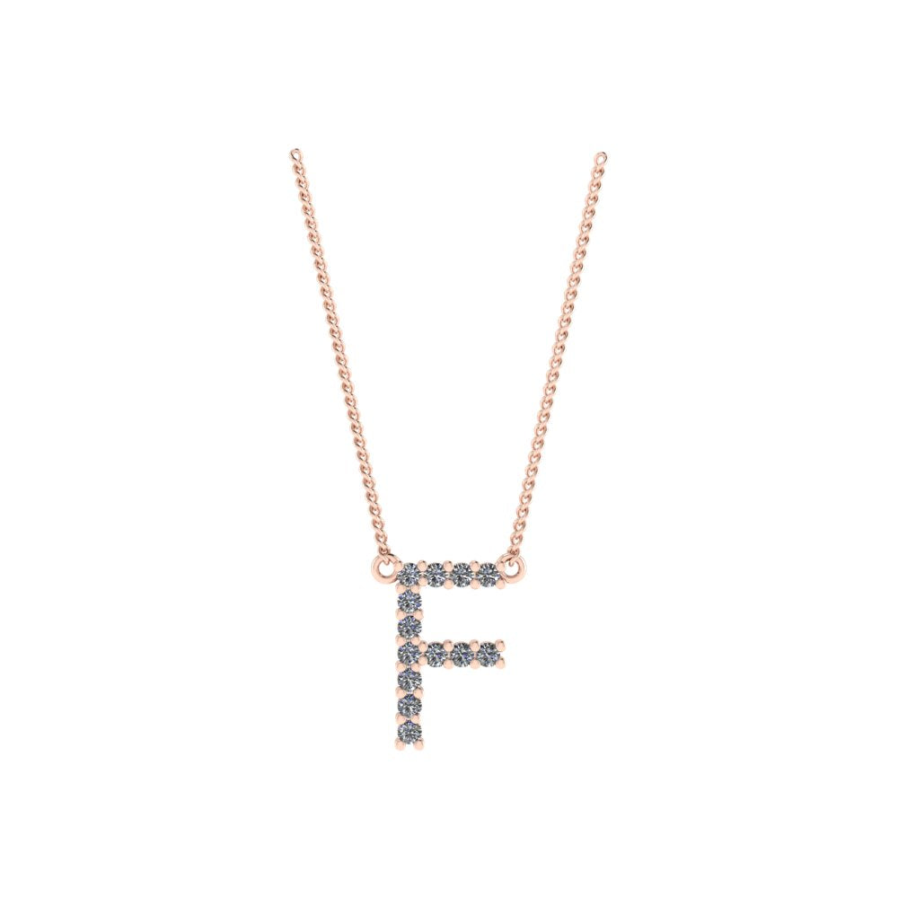 Diamond Initial Pendant