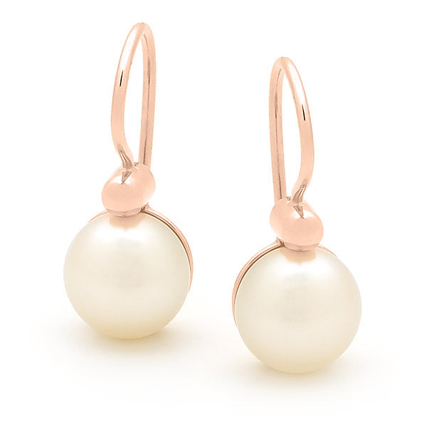 Freshwater Button Pearl Earrings