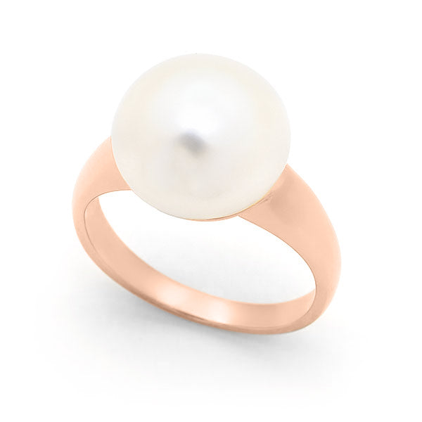 Freshwater Pearl Button Dress Ring