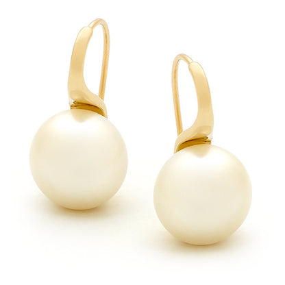 Freshwater Pearl Button Earrings