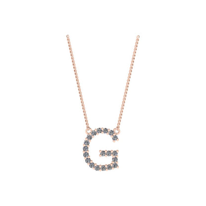 Diamond Initial Pendant