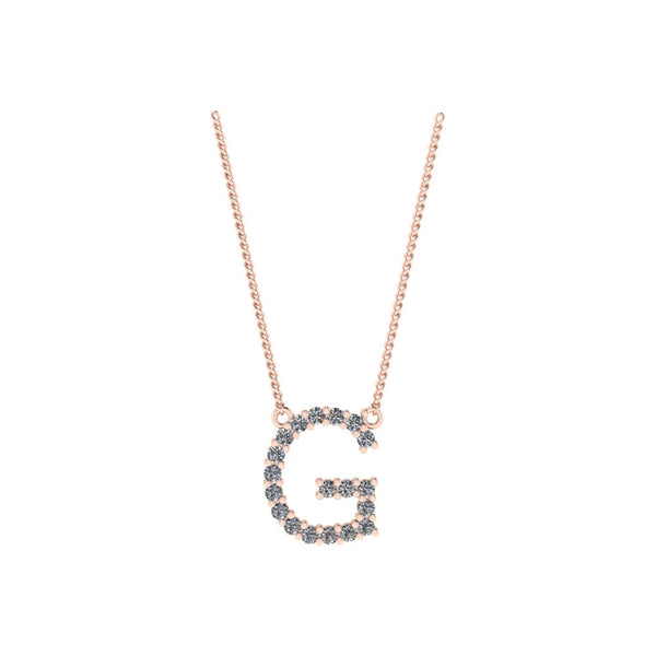 Diamond Initial Pendant