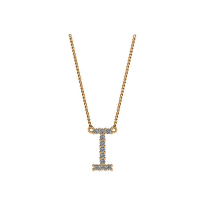 Diamond Initial Pendant