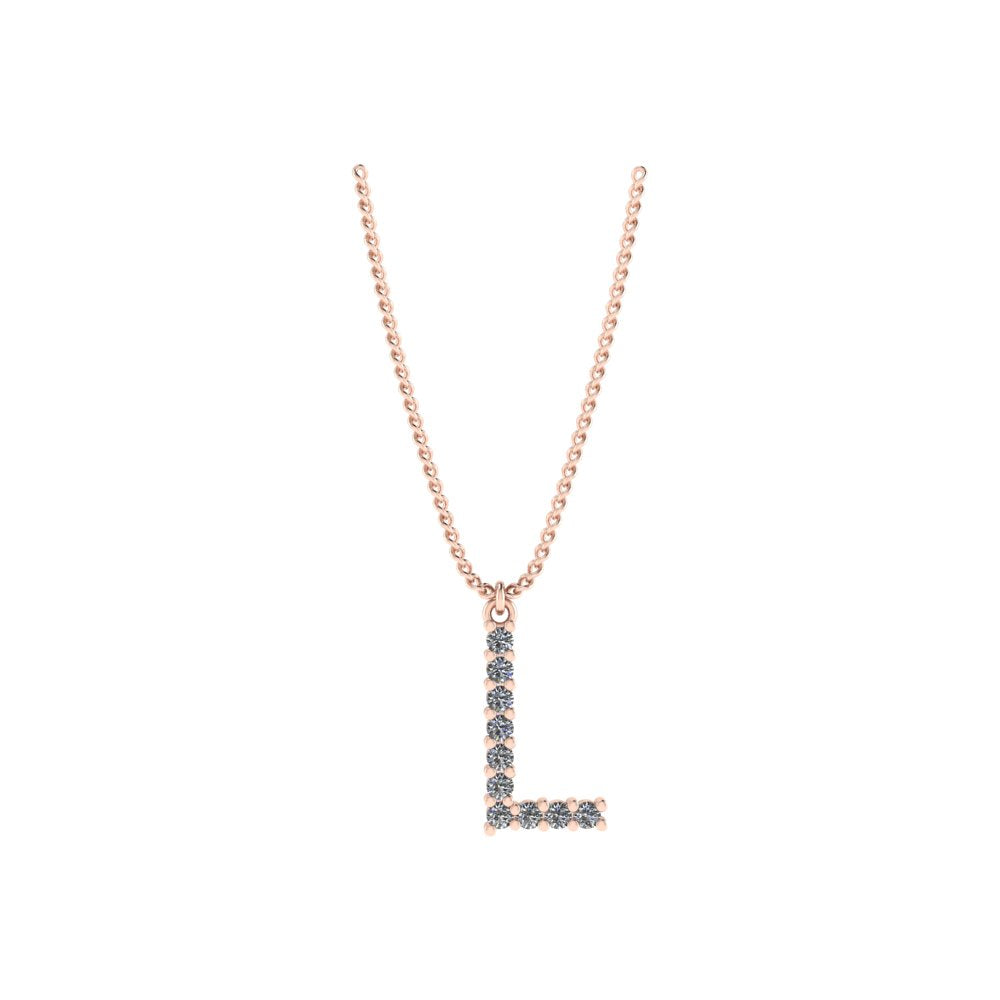 Diamond Initial Pendant