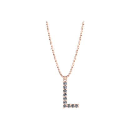 Diamond Initial Pendant
