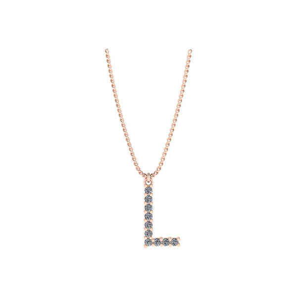 Diamond Initial Pendant