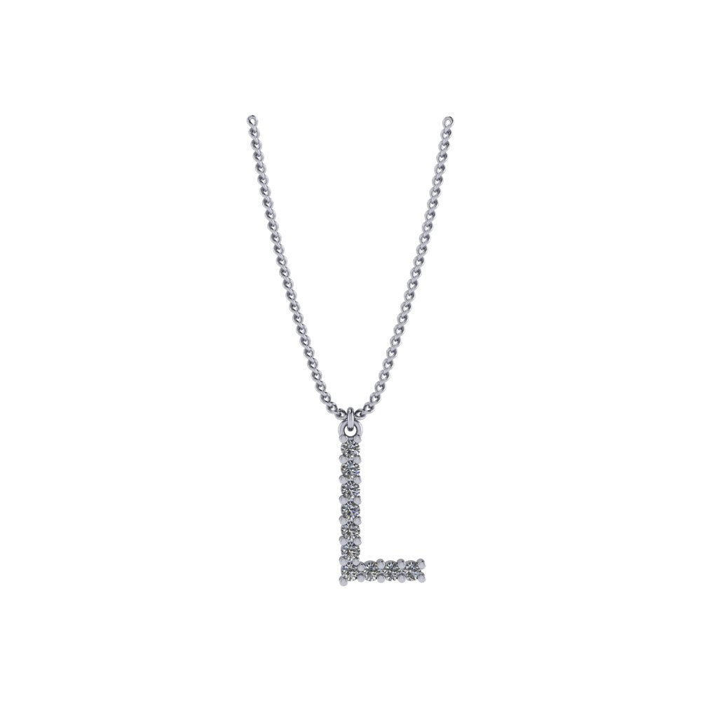 Diamond Initial Pendant