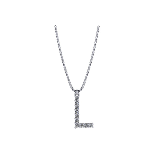 Diamond Initial Pendant