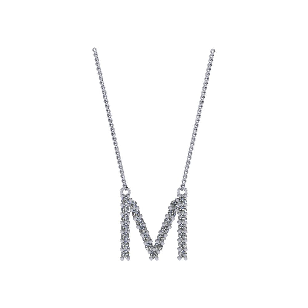 Diamond Initial Pendant