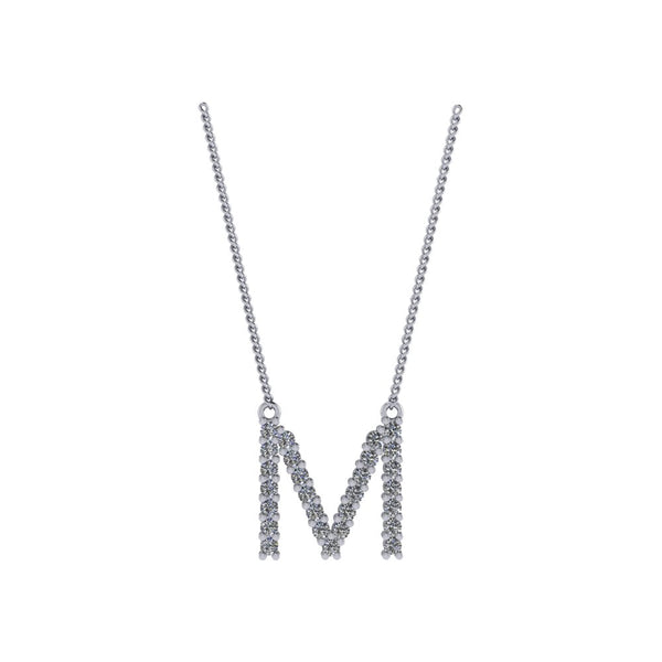 Diamond Initial Pendant