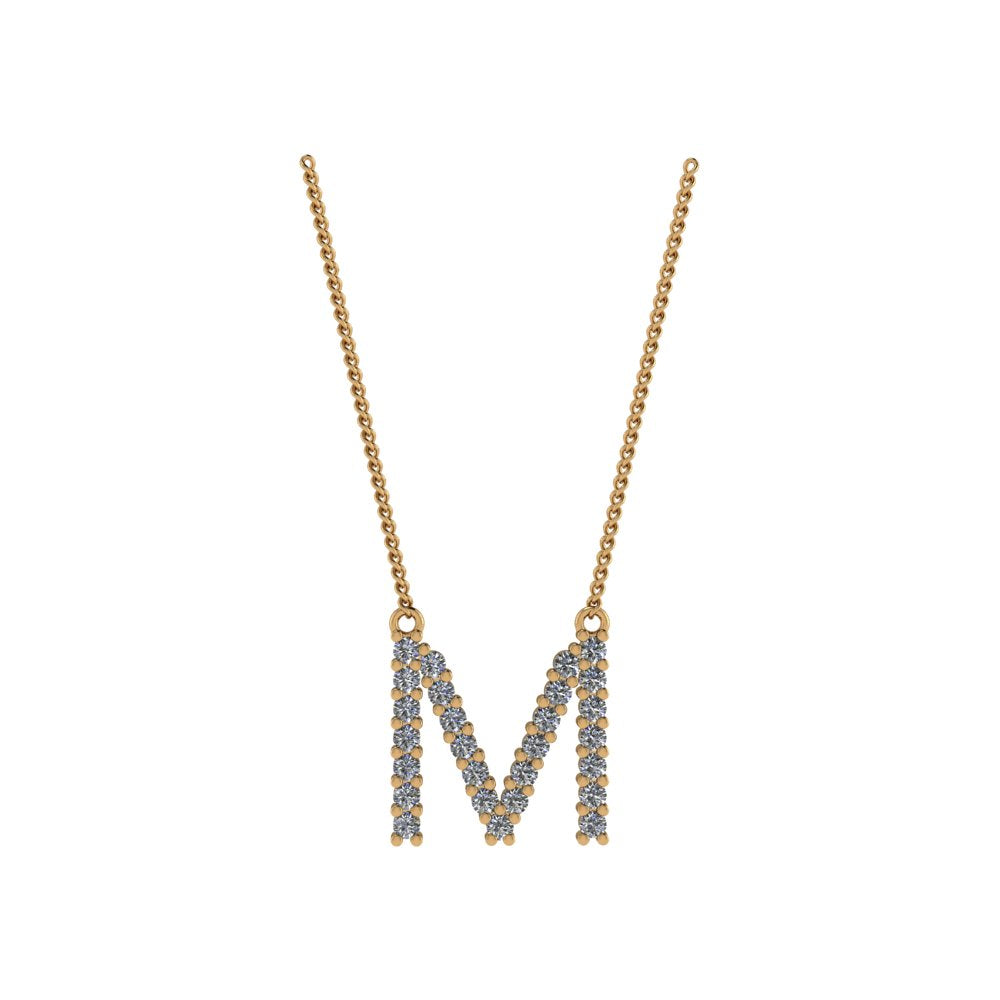 Diamond Initial Pendant