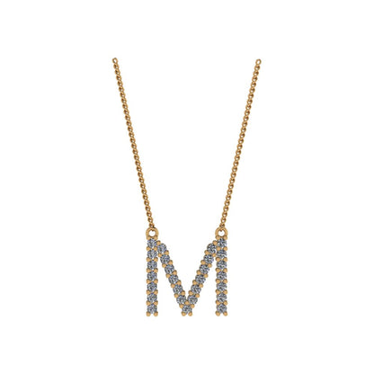 Diamond Initial Pendant