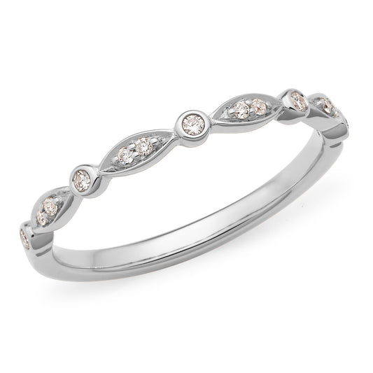 Marquee and Round Stack Ring