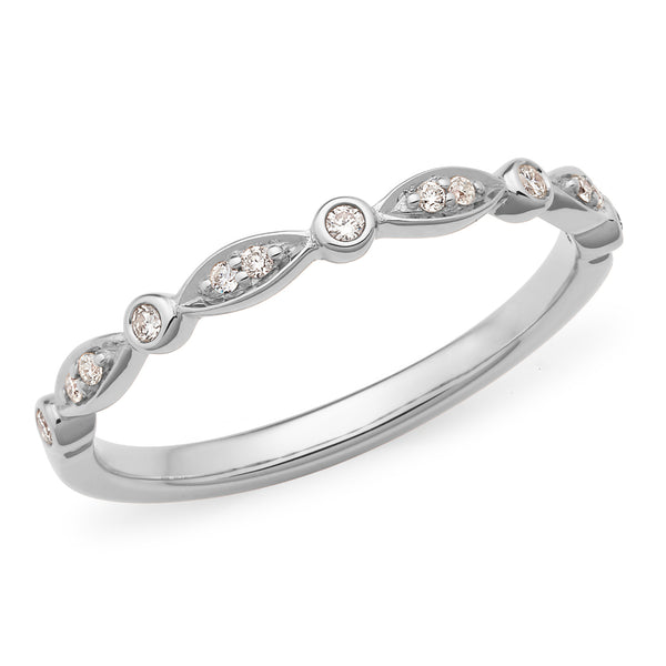 Marquee and Round Stack Ring