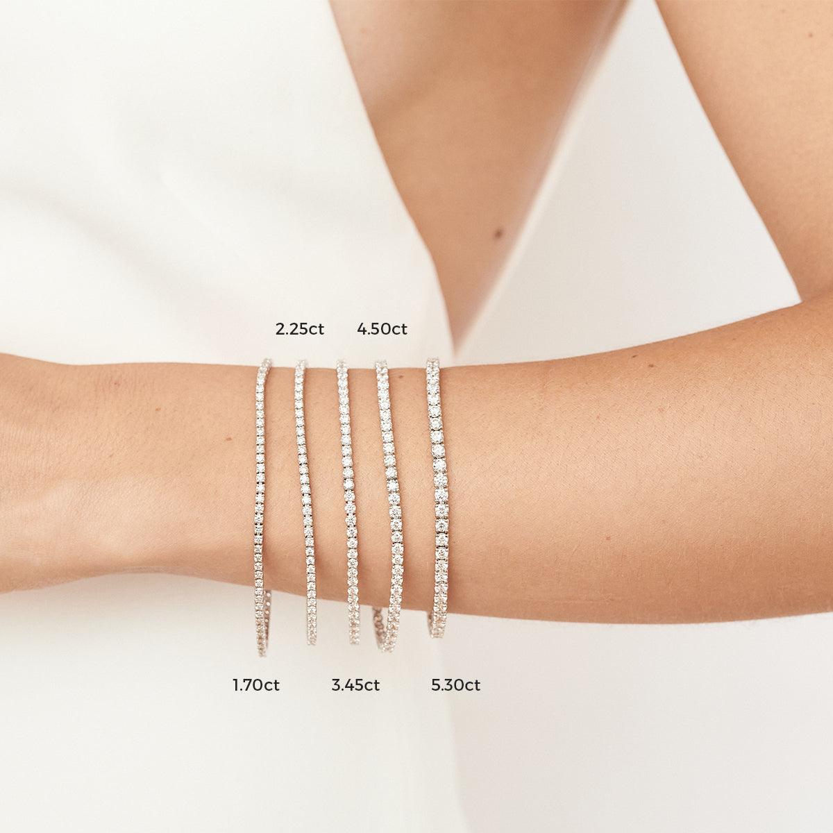 Luxury 3 Carat Lab Grown Diamond Tennis Bracelet | deBebians