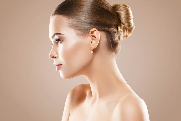 Morganite & Diamond Claw/Bead Set Drop Earrings