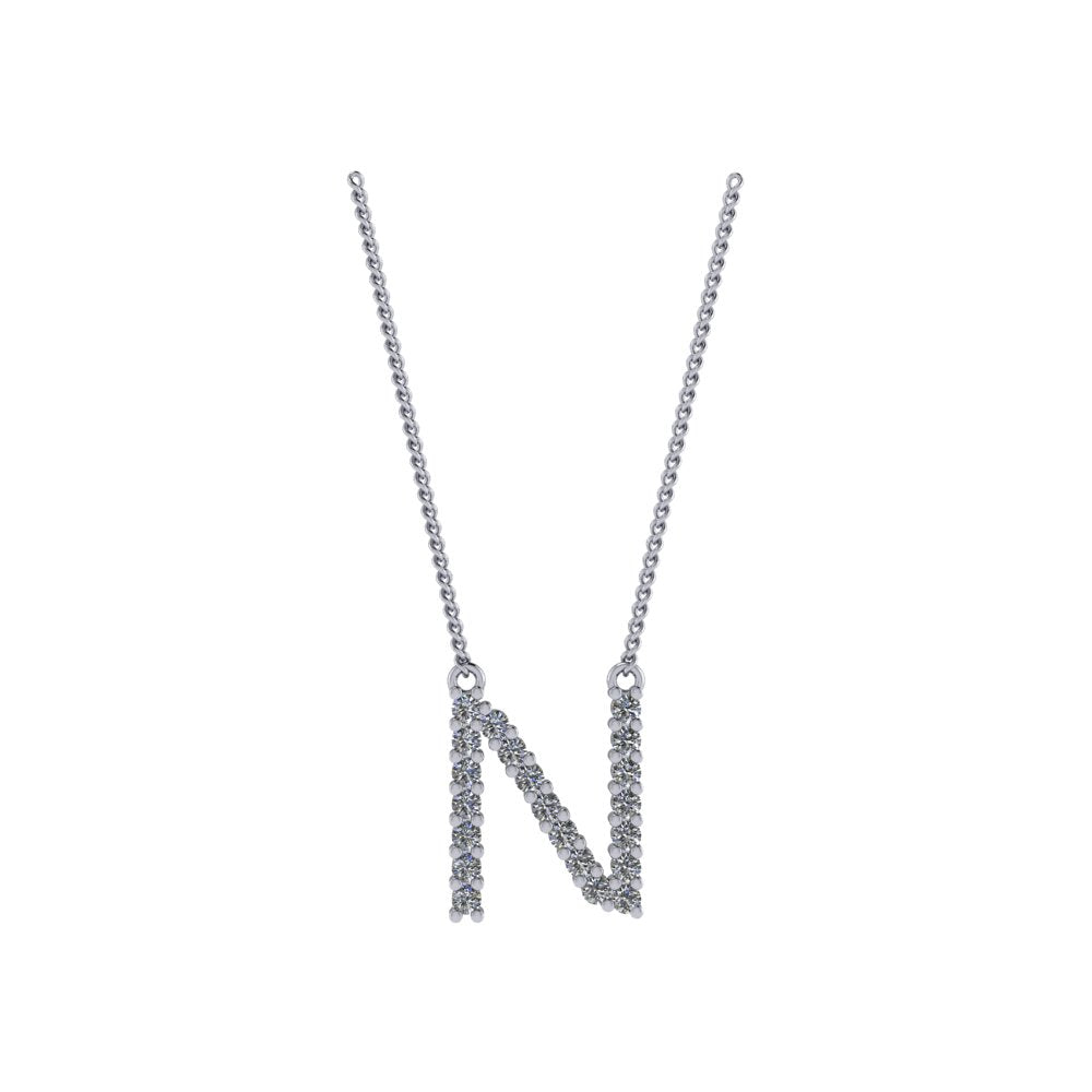 Diamond Initial Pendant
