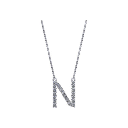 Diamond Initial Pendant