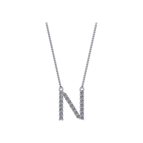 Diamond Initial Pendant