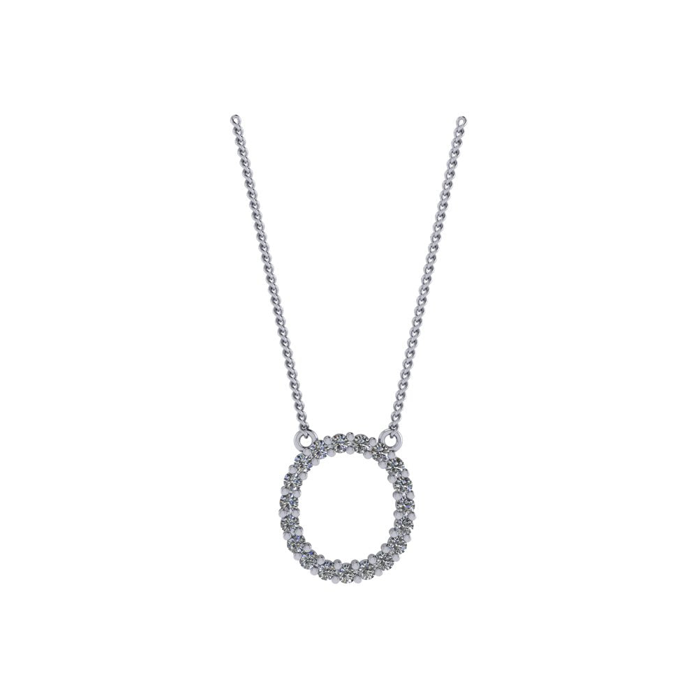 Diamond Initial Pendant