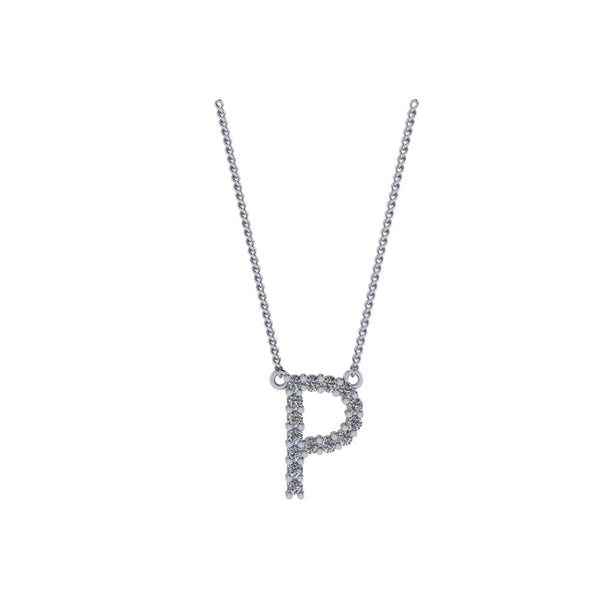 Diamond Initial Pendant