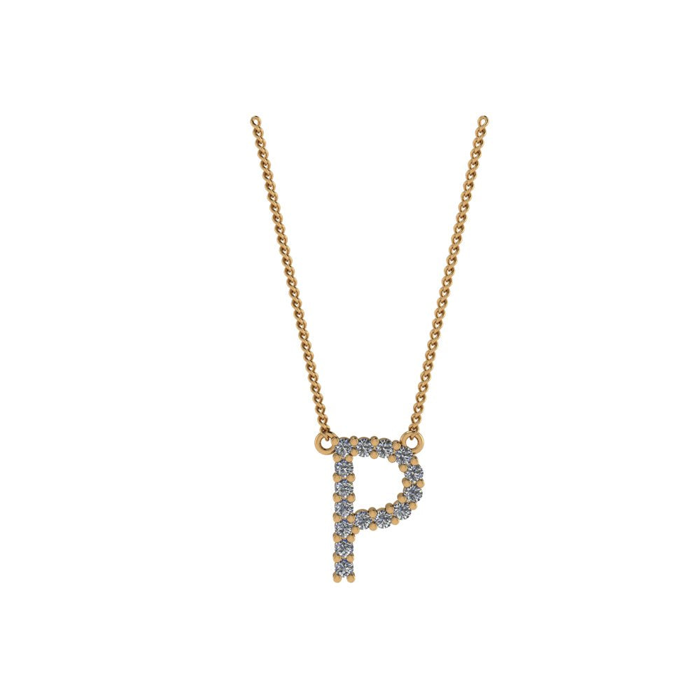 Diamond Initial Pendant