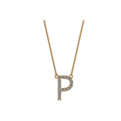 Diamond Initial Pendant