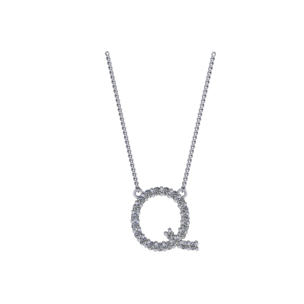Diamond Initial Pendant