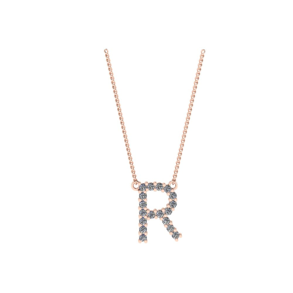 Diamond Initial Pendant