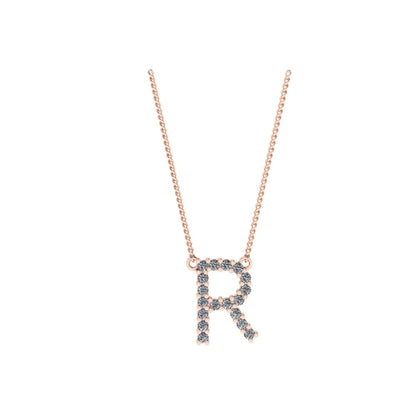 Diamond Initial Pendant