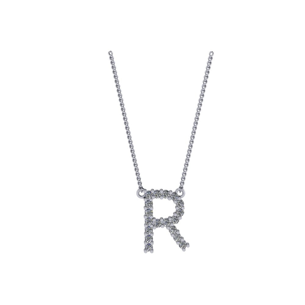 Diamond Initial Pendant