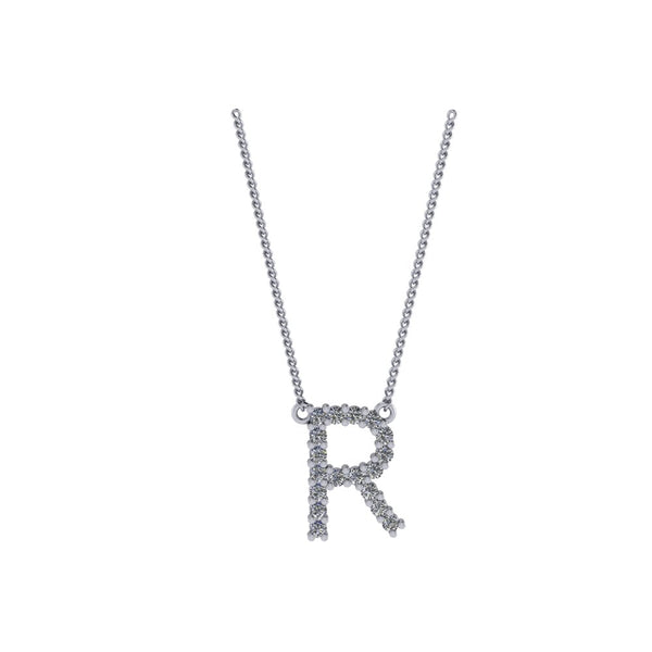 Diamond Initial Pendant