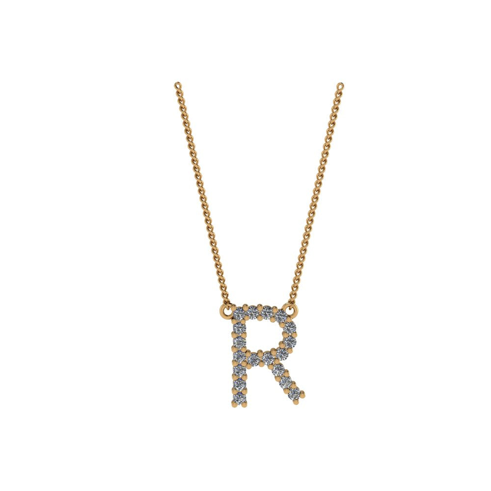 Diamond Initial Pendant