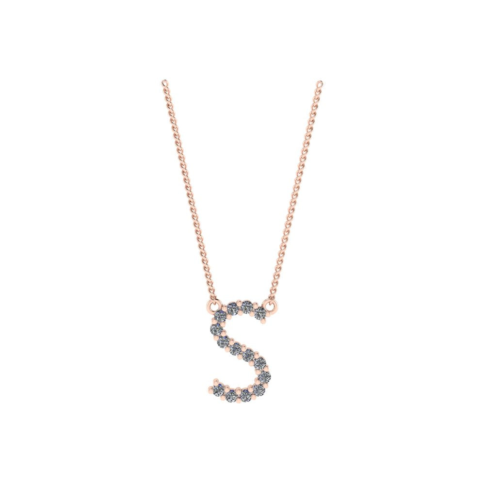 Diamond Initial Pendant