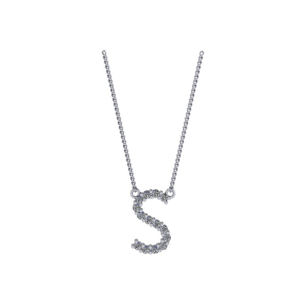 Diamond Initial Pendant
